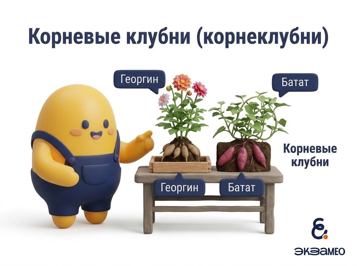 Изображение георгина и батата