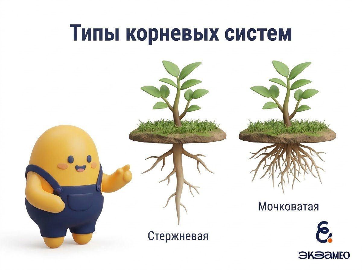 Типы корневых систем