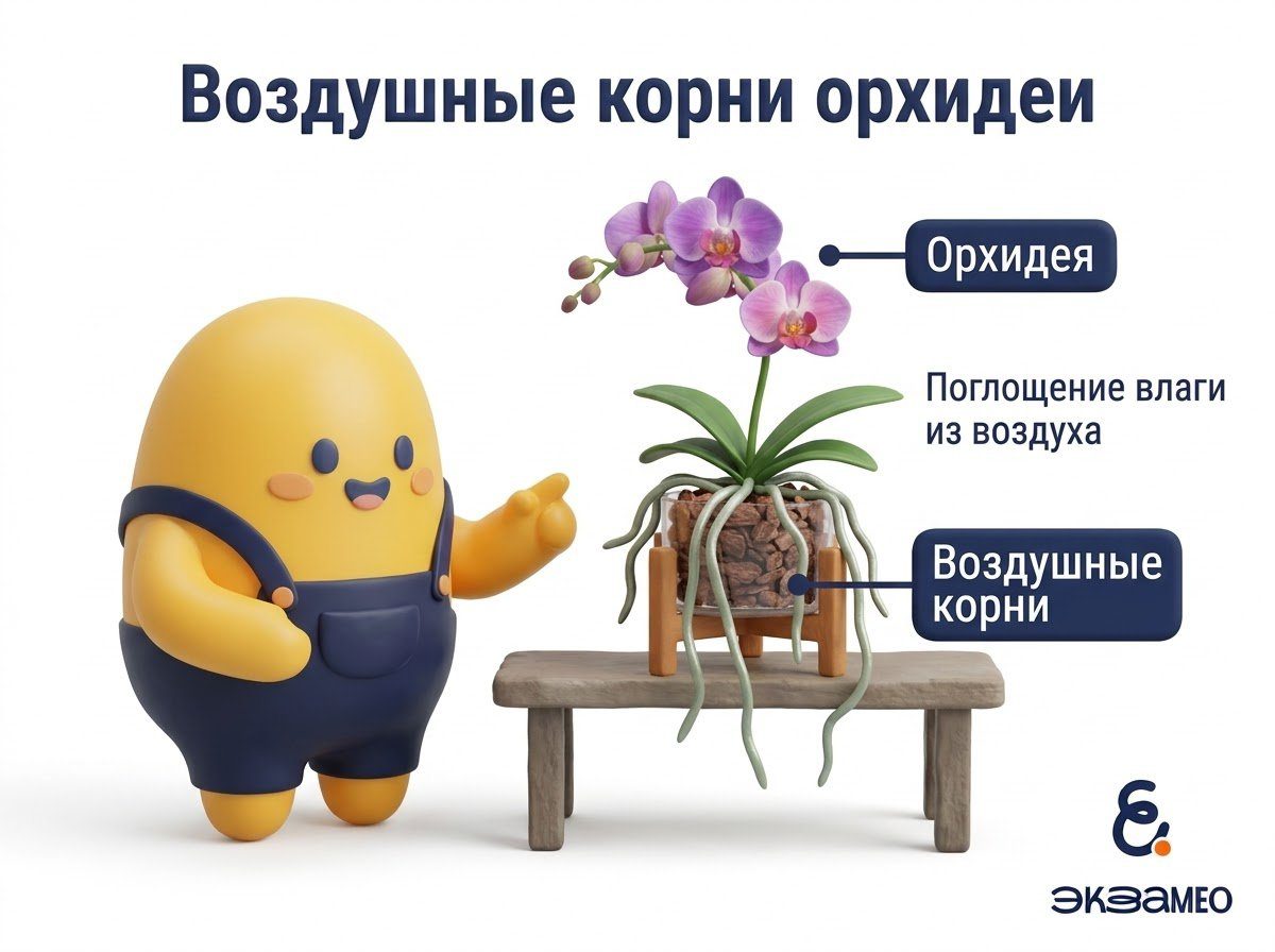 Воздушные корни орхидеи