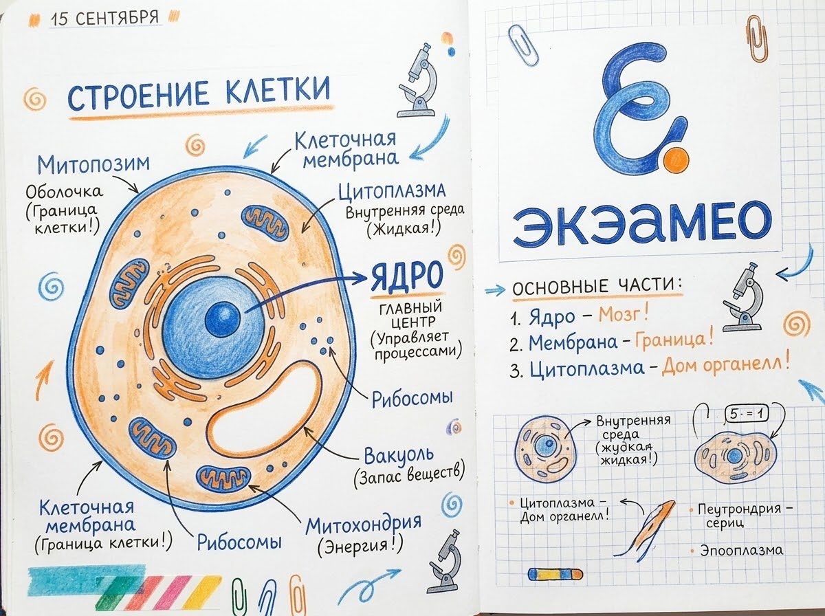 Строение клетки