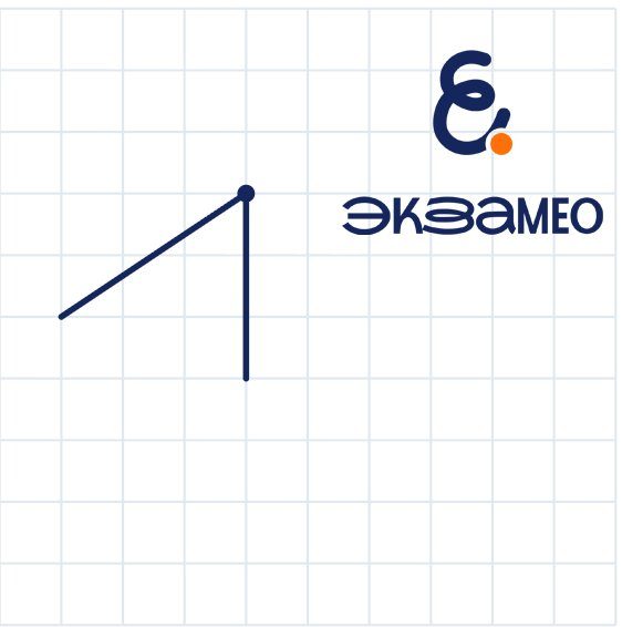 Задание с тангенсом угла на клетчатой бумаге